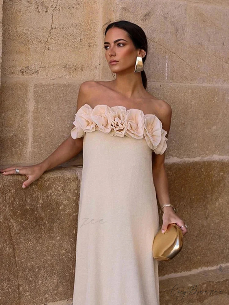 Sophisticated Floral Wrap Sleeveless Backless Maxi Dress floraldress-250126