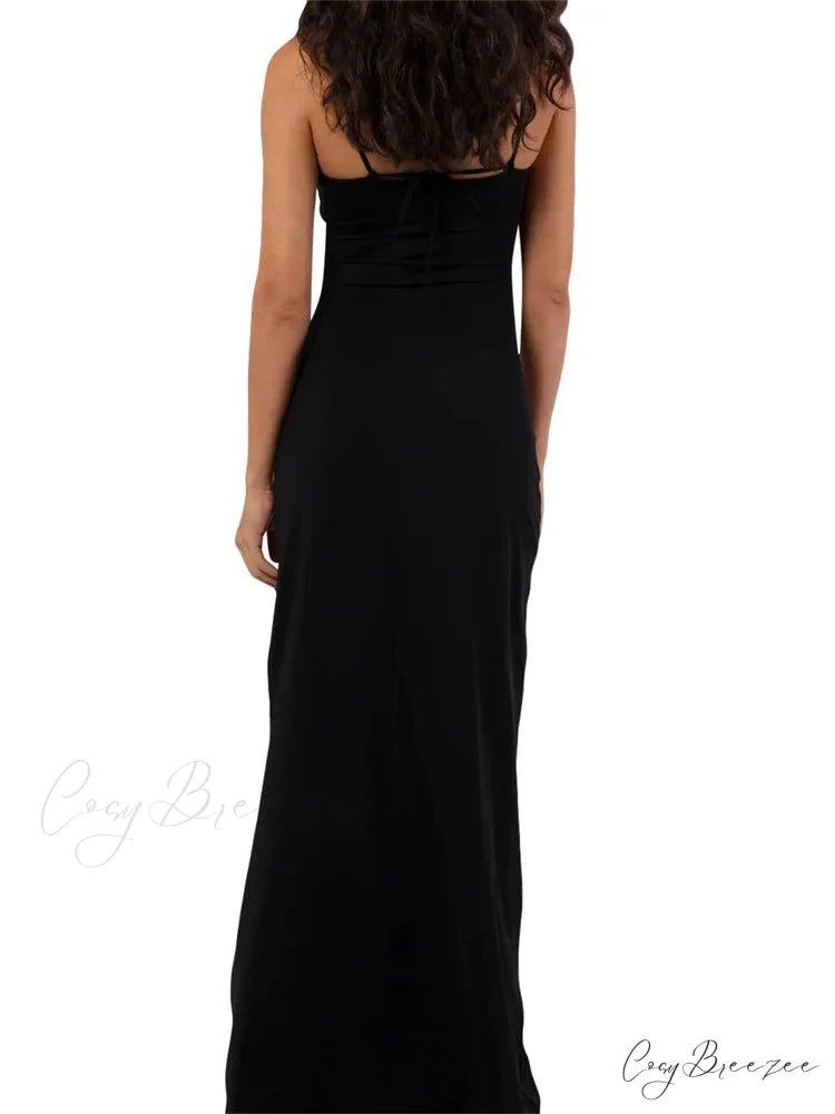 Spaghetti Strap Sling for Women 3D Flower Hollow Out Summer Party Cocktail Female Vestidos Clubwear