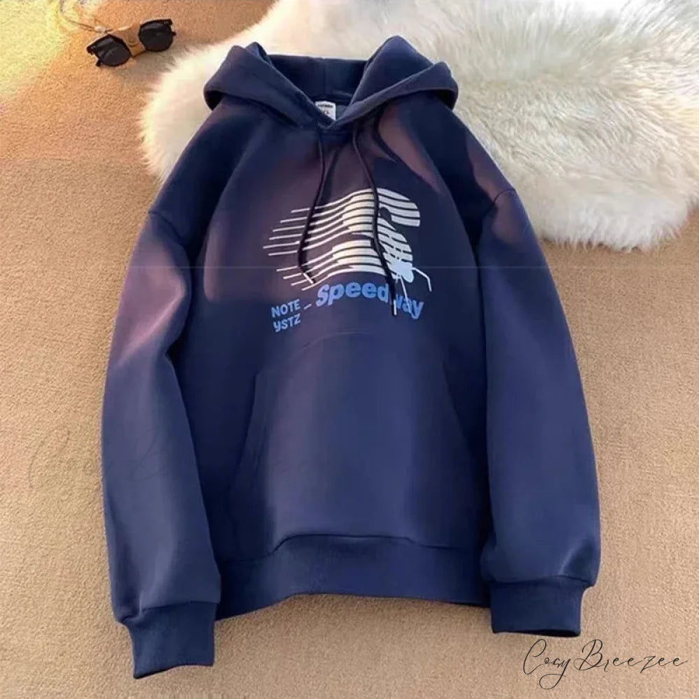 Speedway Letter Graphic Hoodie hoodies-241228