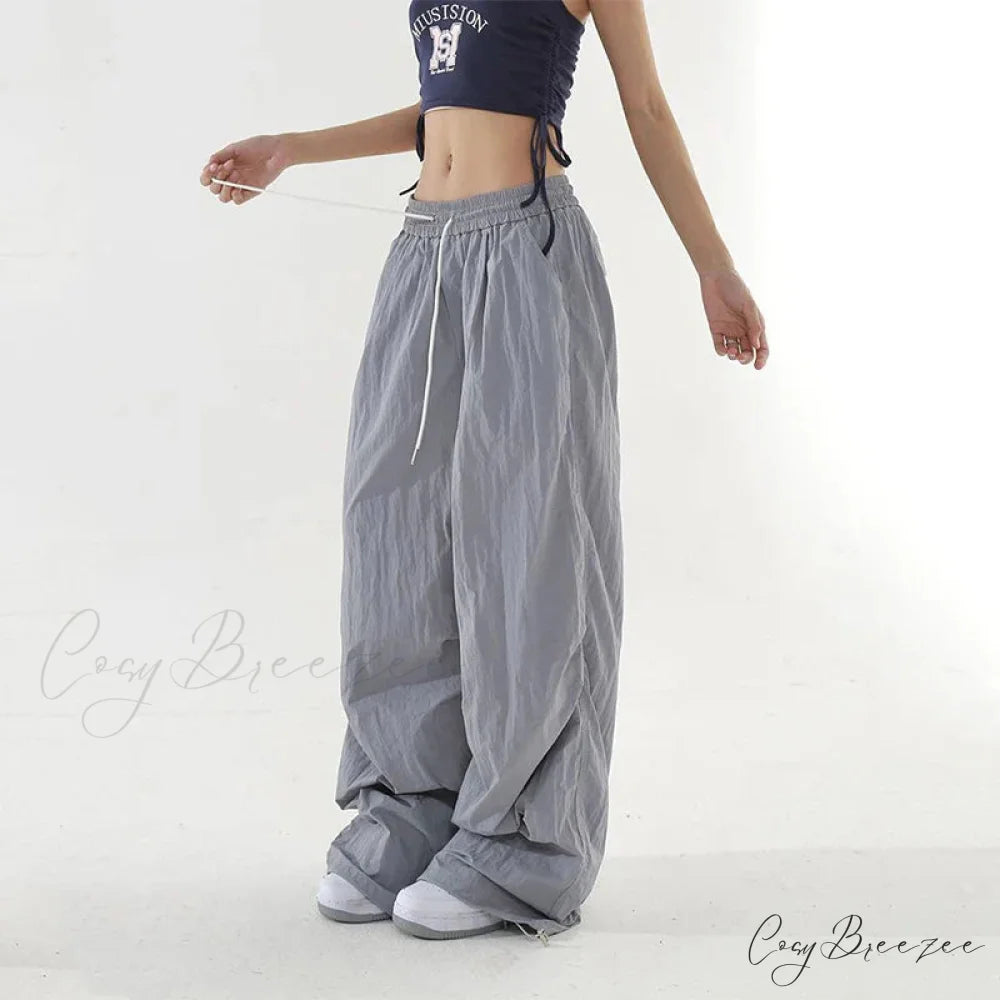 Spicy Girl Quick Drying High Waist Pants GRAY / S pants-241228