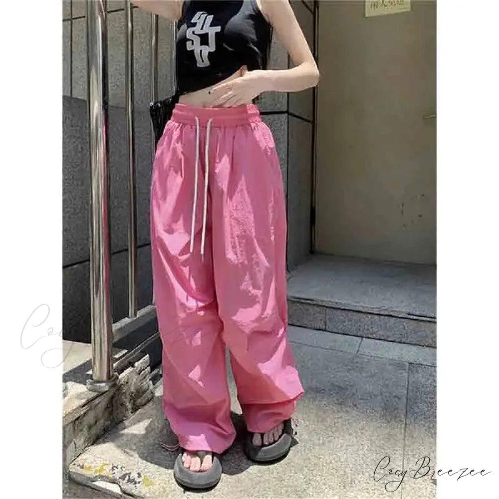 Spicy Girl Relaxed High Waist Pants pants-241228