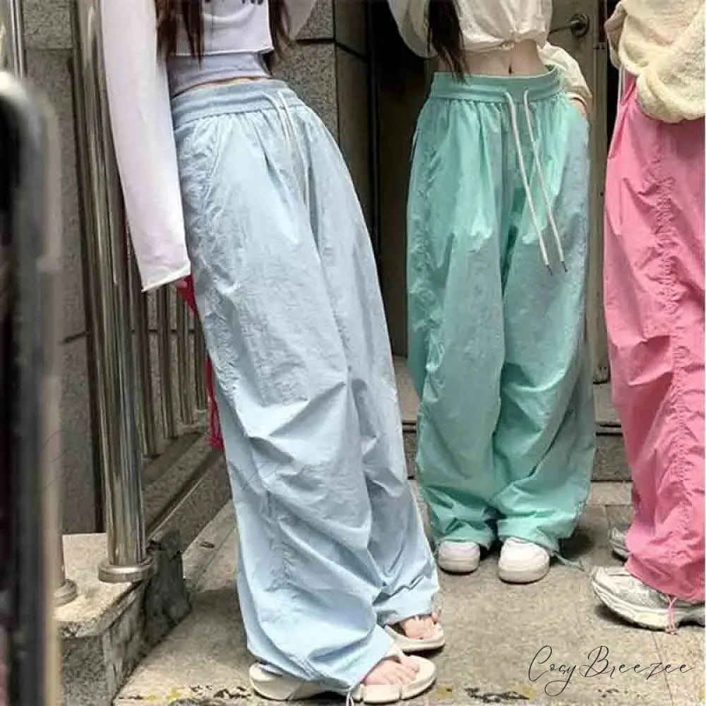 Spicy Girl Relaxed High Waist Pants pants-241228