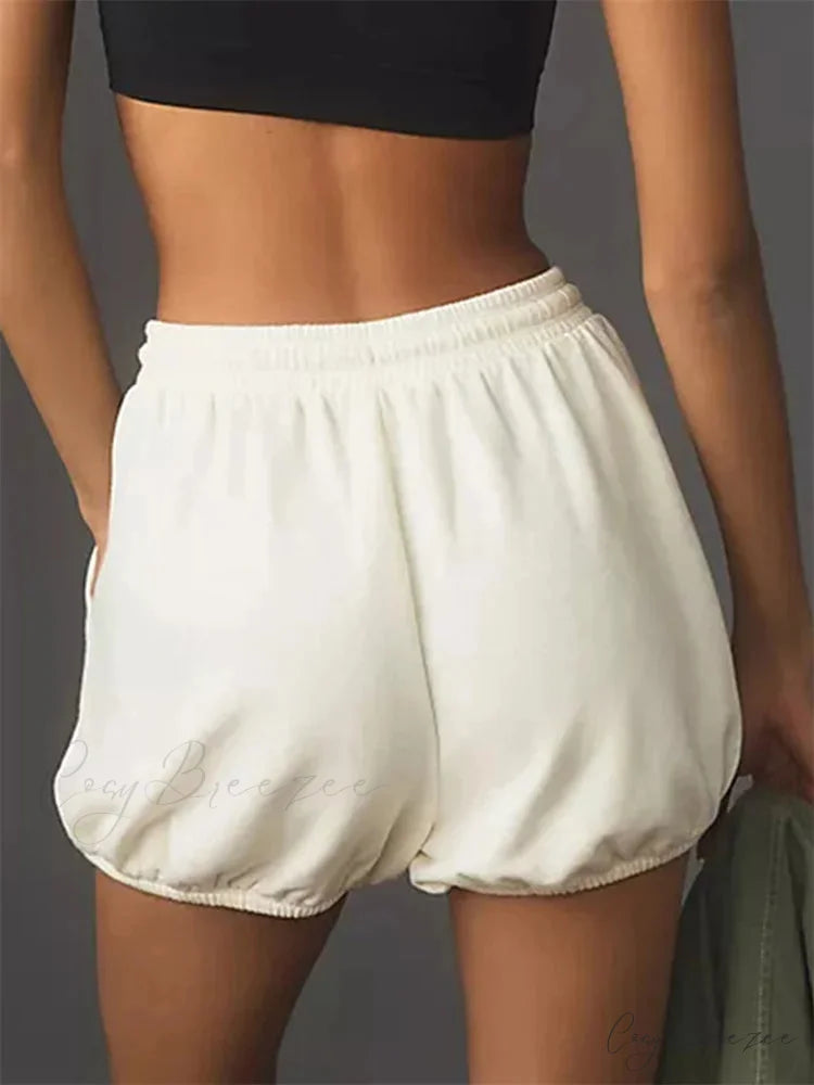 Spliced Fitted Low-Waist Short short-250223