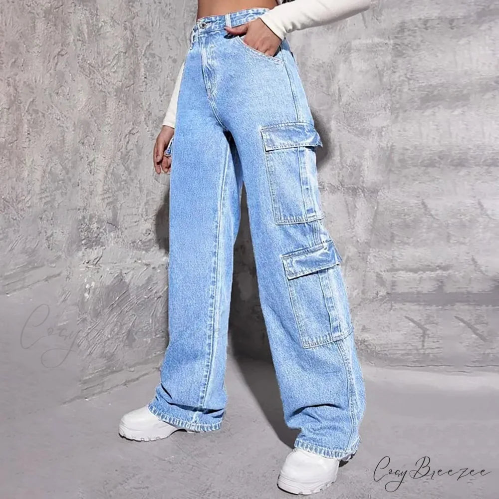 Spring Slim Fit Size Calf Hole Stretch Jeans