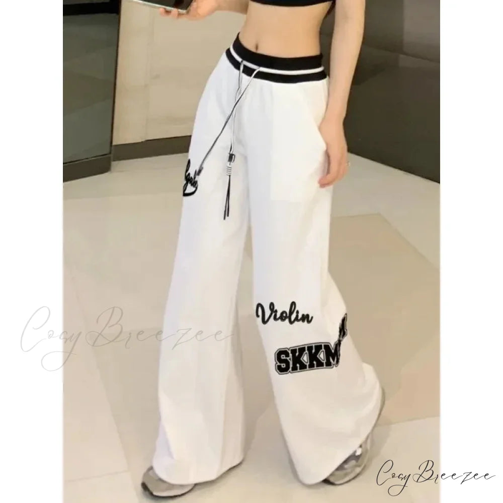 Spring White Gyaru Pants White / S pants-241228