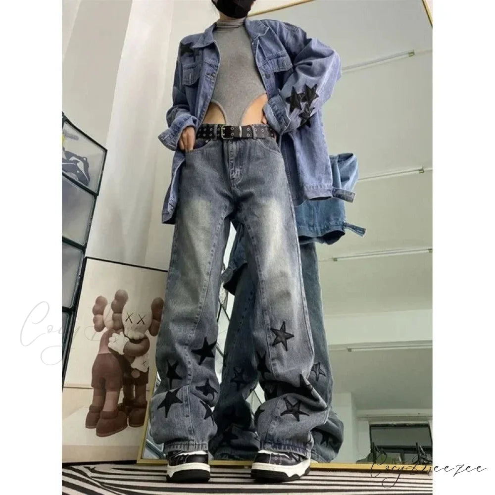 Star Girls Vintage Denim Pants pants-241228