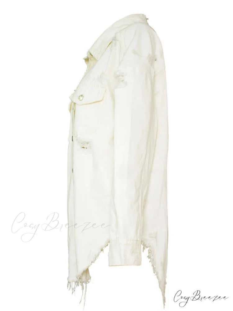 Star Jacket with Denim Pockets