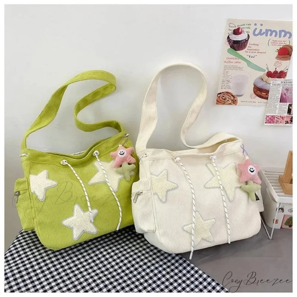 Star Niche Design Corduroy Crossbody Bag crossbody-250126