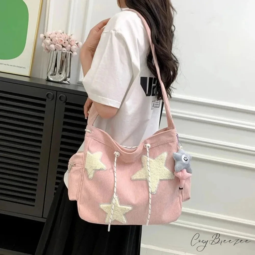 Star Niche Design Corduroy Crossbody Bag crossbody-250126