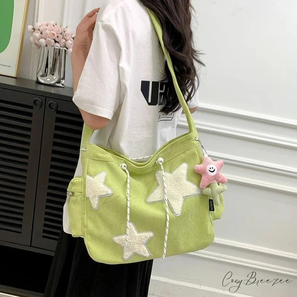 Star Niche Design Corduroy Crossbody Bag crossbody-250126