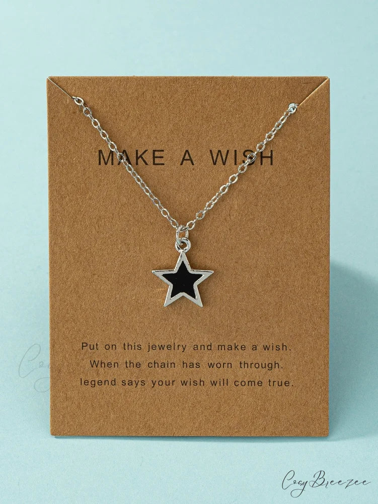 Star Pendant Necklace Silver / one-size