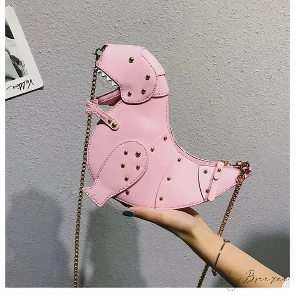 Star Tote Denim Chain Bag Pink shoulder-250126