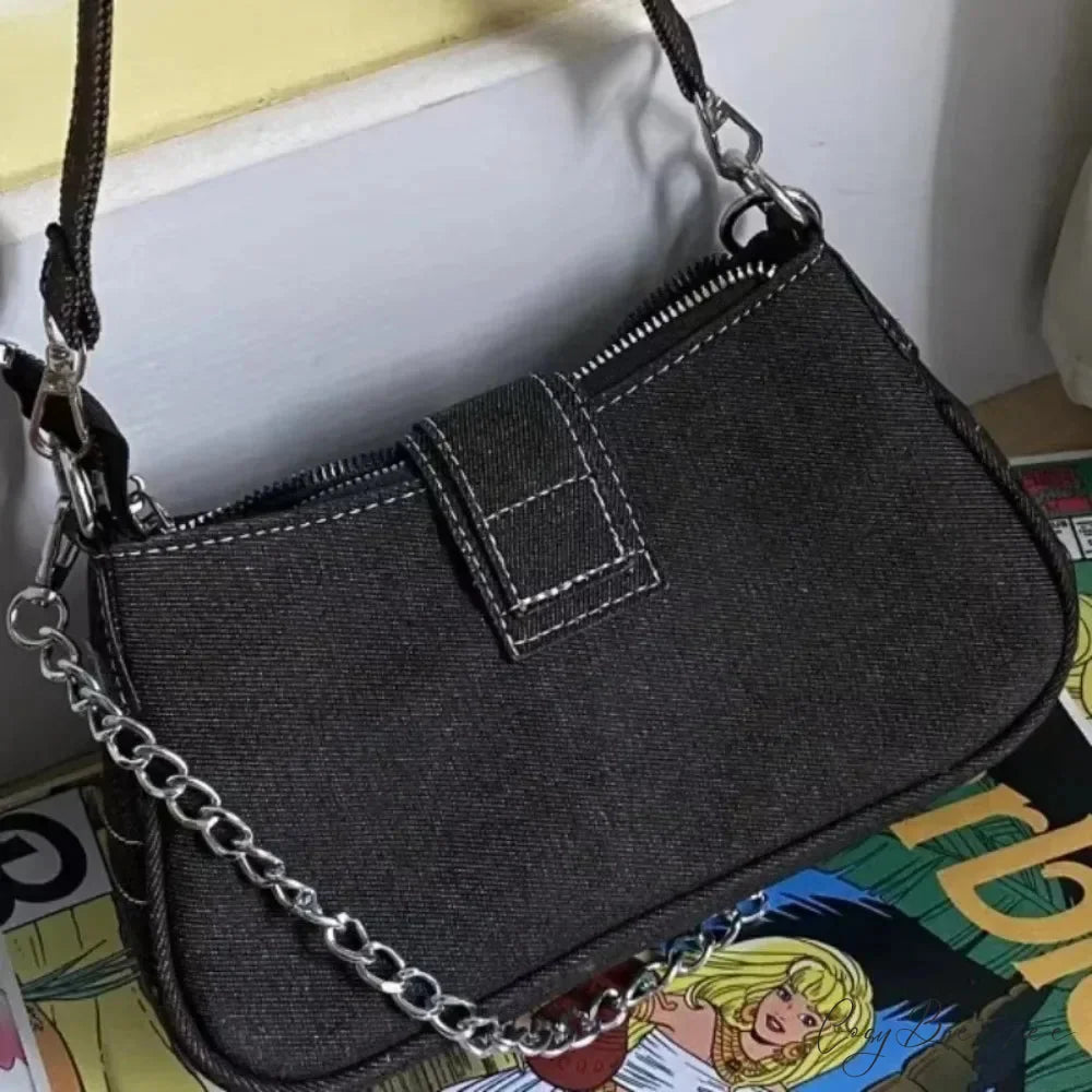 Stars Pattern Canvas Underarm Shoulder Bag shoulder-250126