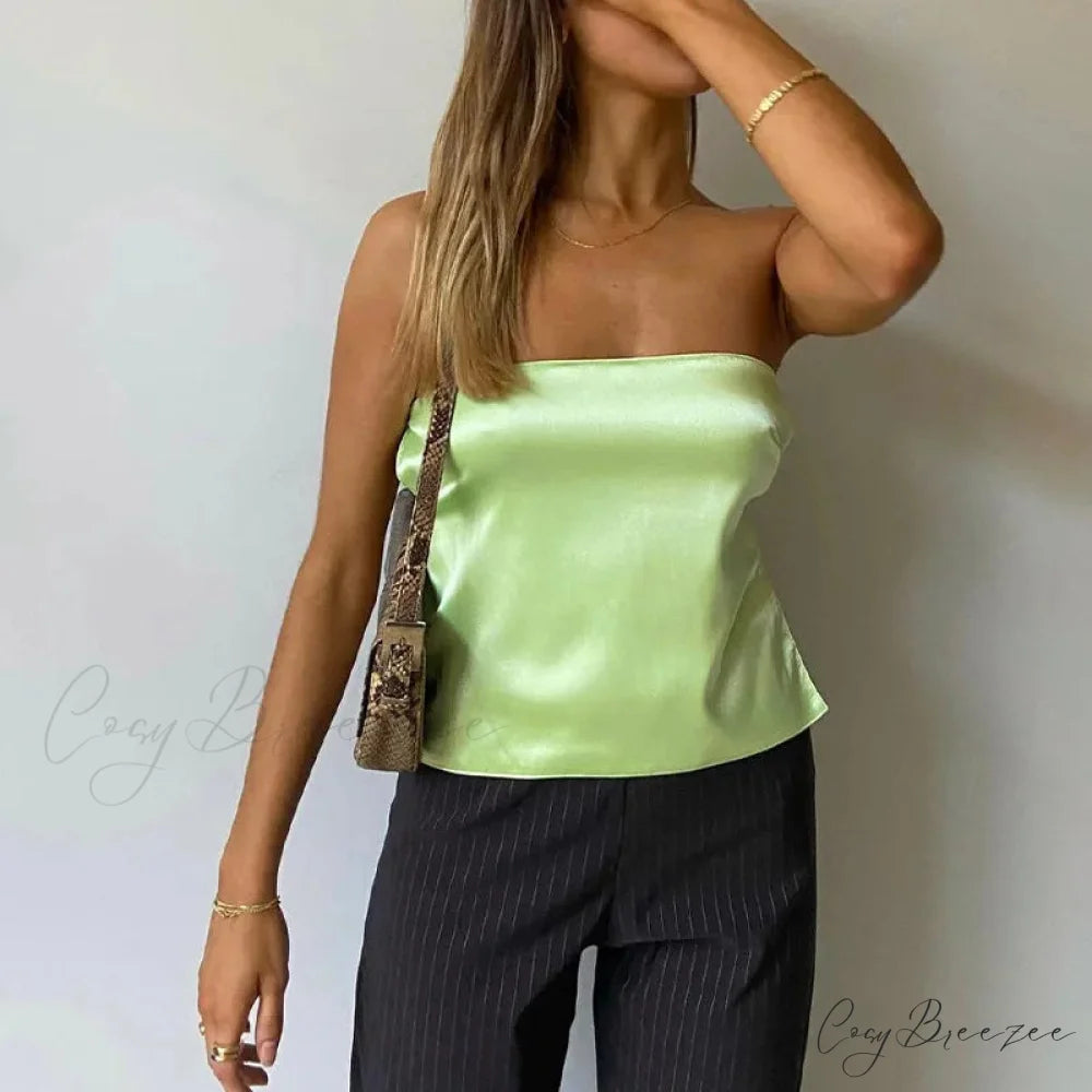 Strapless Bandage Bustier Crop Top croptop-250223