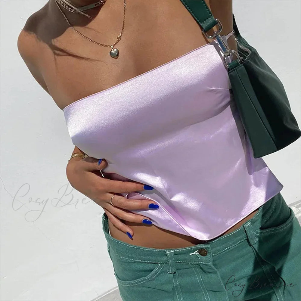 Strapless Bandage Bustier Crop Top croptop-250223