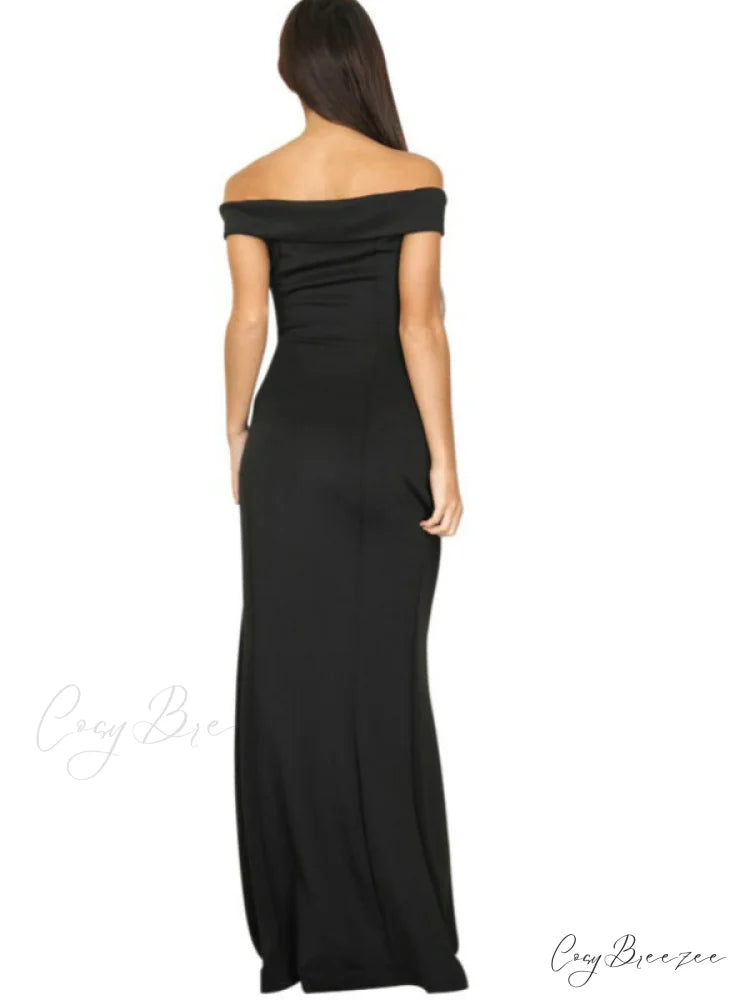 Strapless Solid Spring Girl Maxi Formal Party Dress S / White