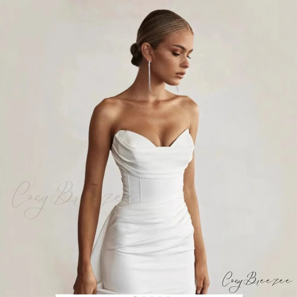 Strapless Two-Way Slit Mermaid Wedding Dress weddingdress-250223