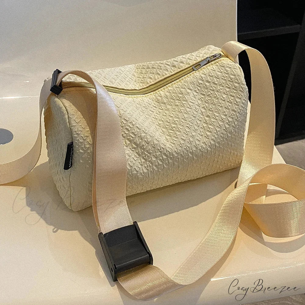 Strawberry Corduroy Mini Crossbody Bag Yellow crossbody-250126