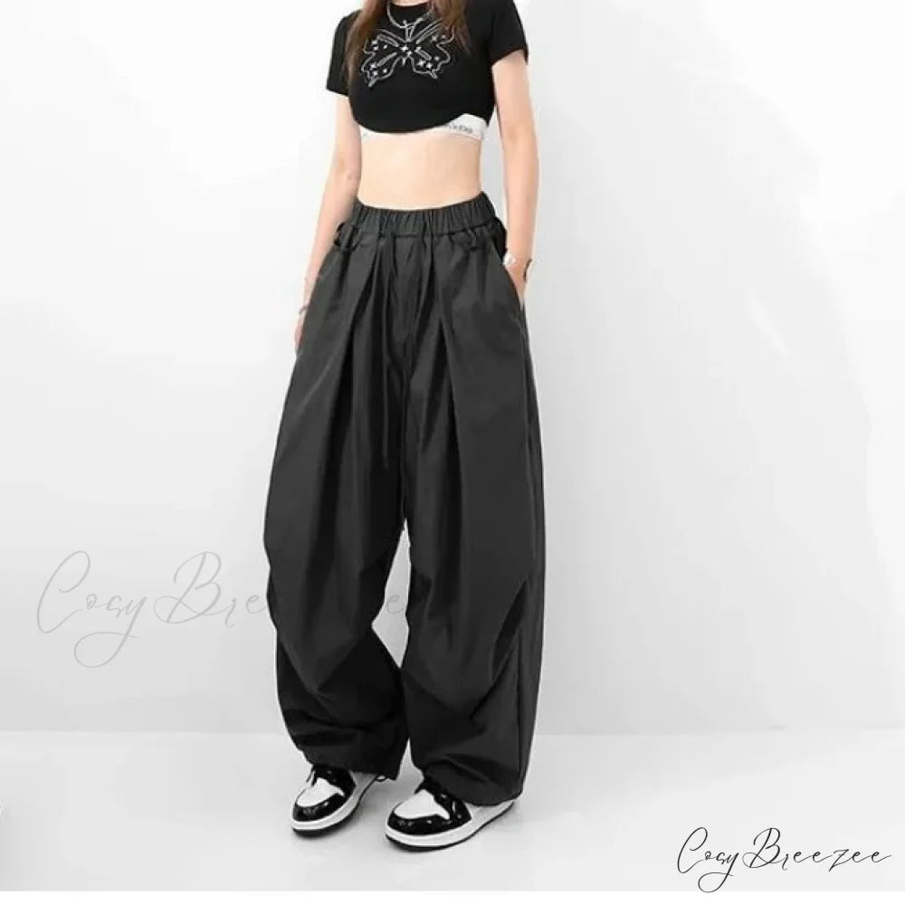 Street Dance Quick-Dry Cargo Pants black 1 / S pants-241228
