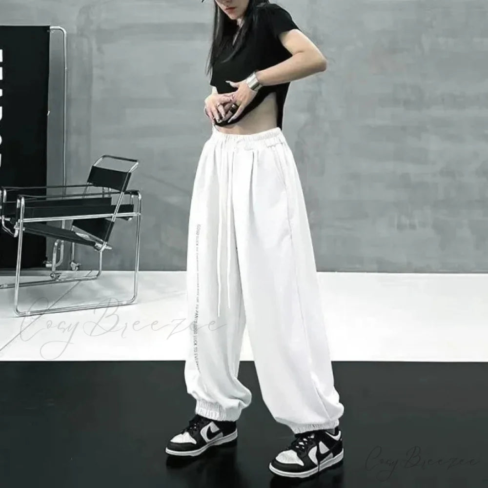 Street Dance Quick-Dry Cargo Pants white / S pants-241228