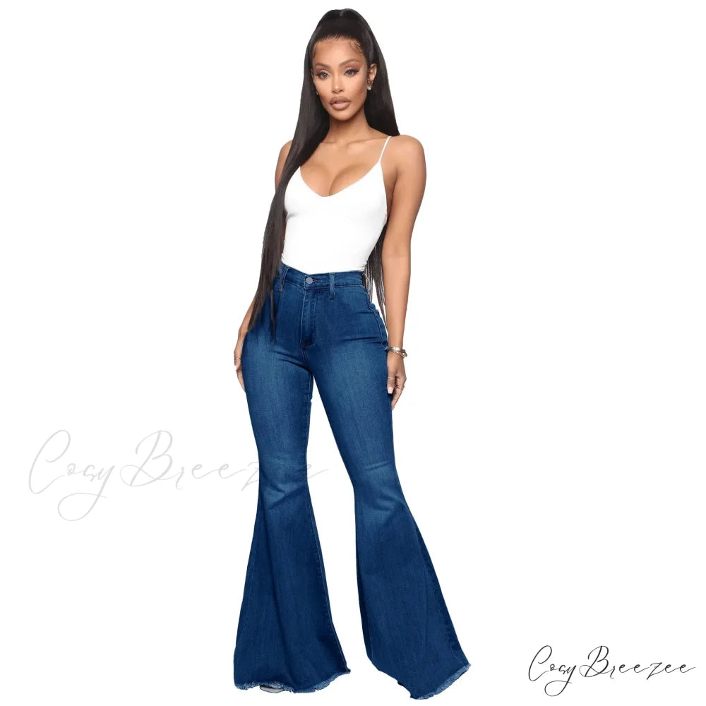 Stretch Slim Flare for Women Pink Bell Bottom 2024 High Waist Skinny Boot-cut Denim Woman Jean