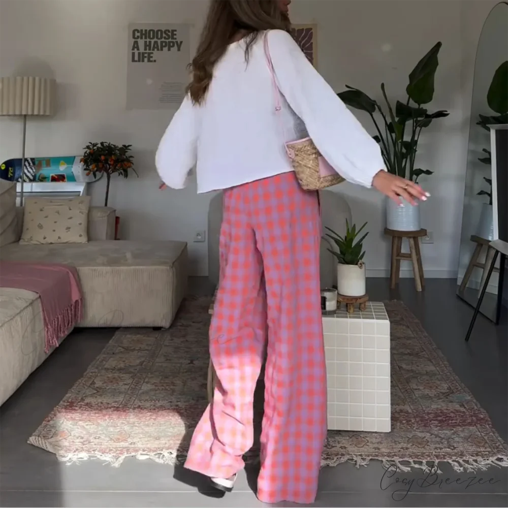 Striped Summer Laid-Back Drawstring Pant pant-250223