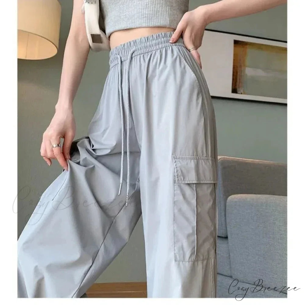 Stylish High Waist Cargo Pants pants-241228