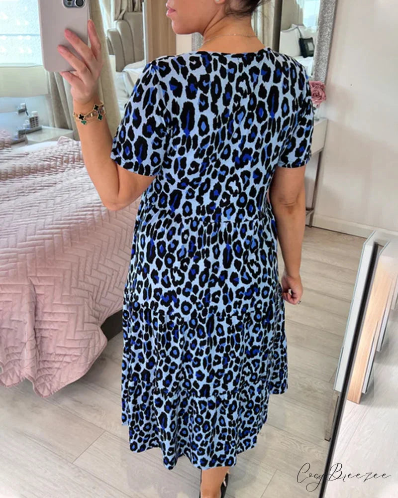 Stylish leopard print dress