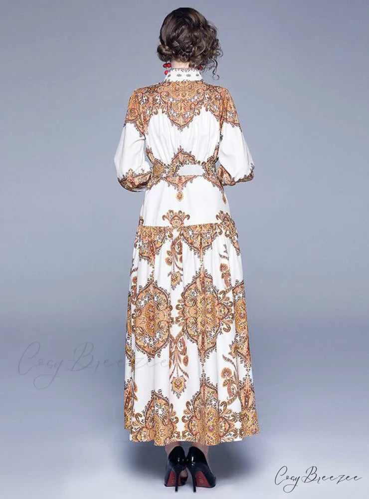 Summer Dress with Smocked Detail and Big Swing Hem