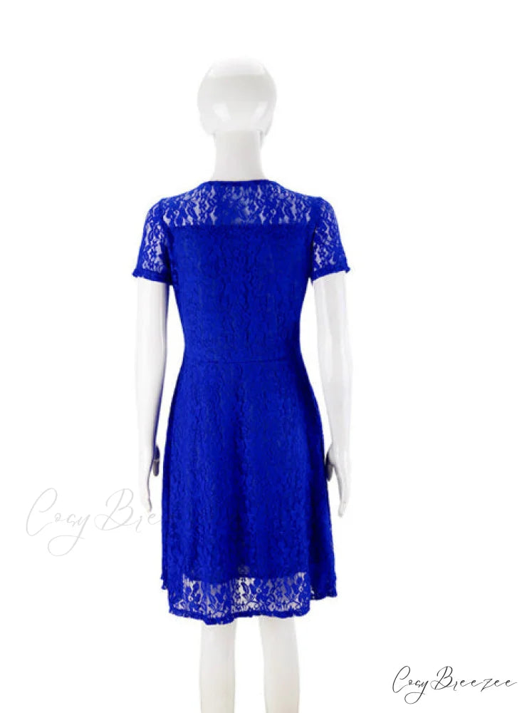 Sweet Lace Dress Sexy Party Princess Slim M / Red