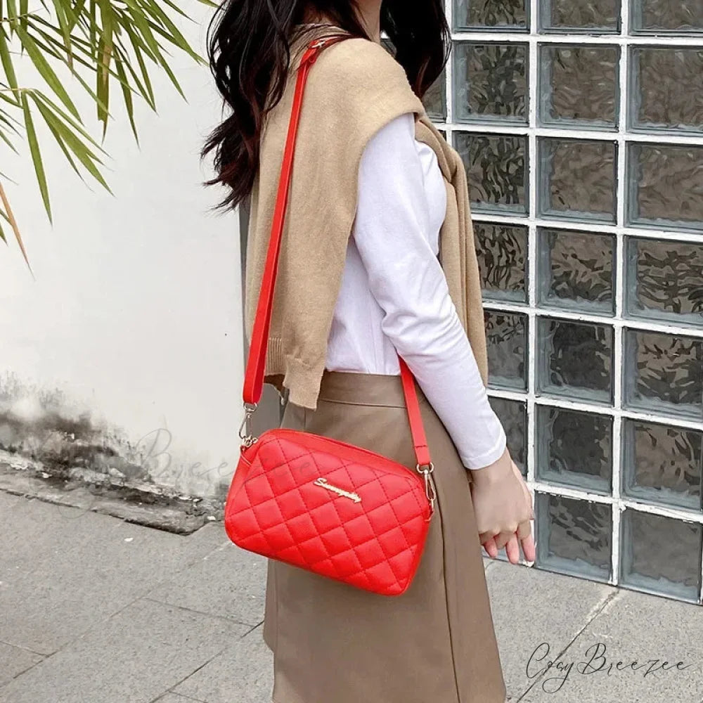 Tassel Embroidery Camera Crossbody Bag crossbody-250126