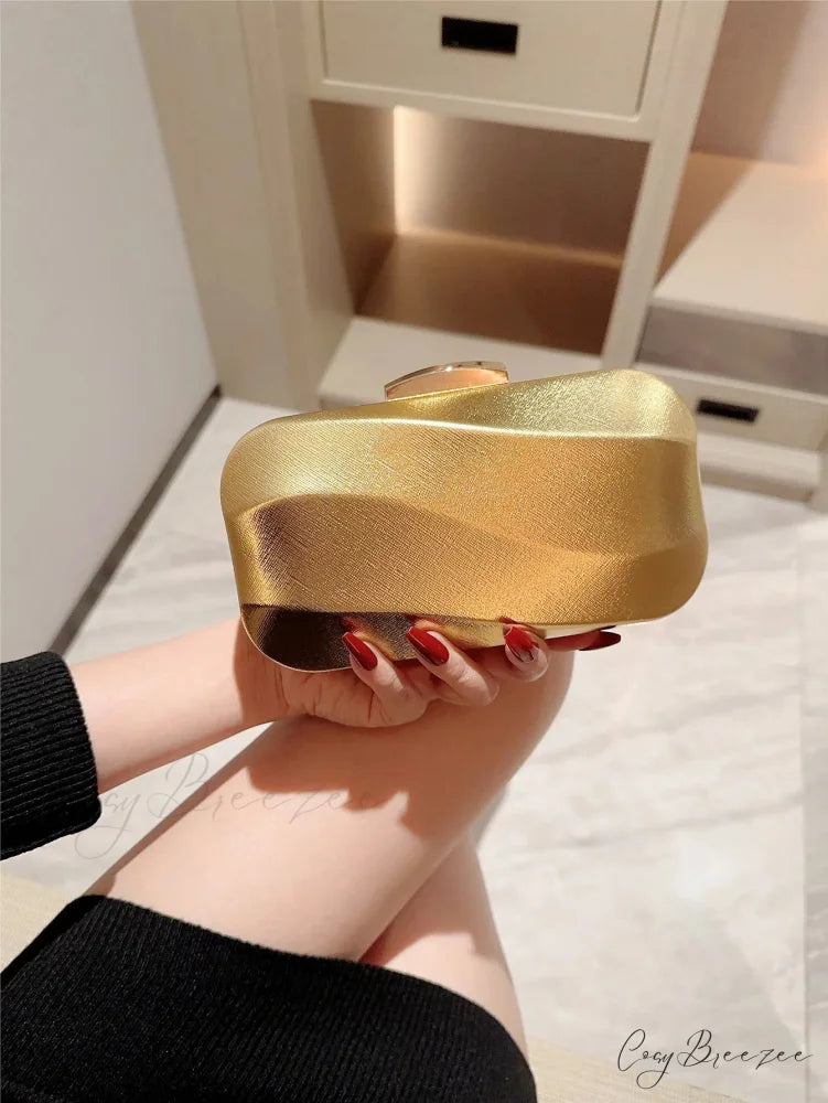 Textured Square Box Evening Wedding Clutch Bag clutchbag-250126