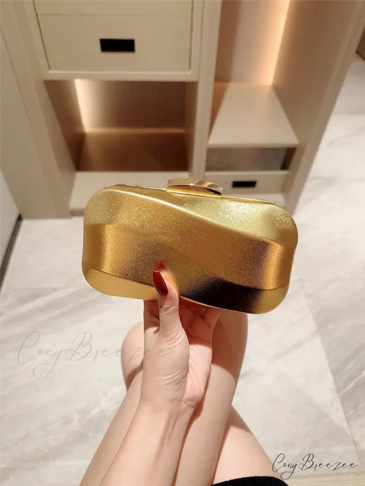 Textured Square Box Evening Wedding Clutch Bag clutchbag-250126
