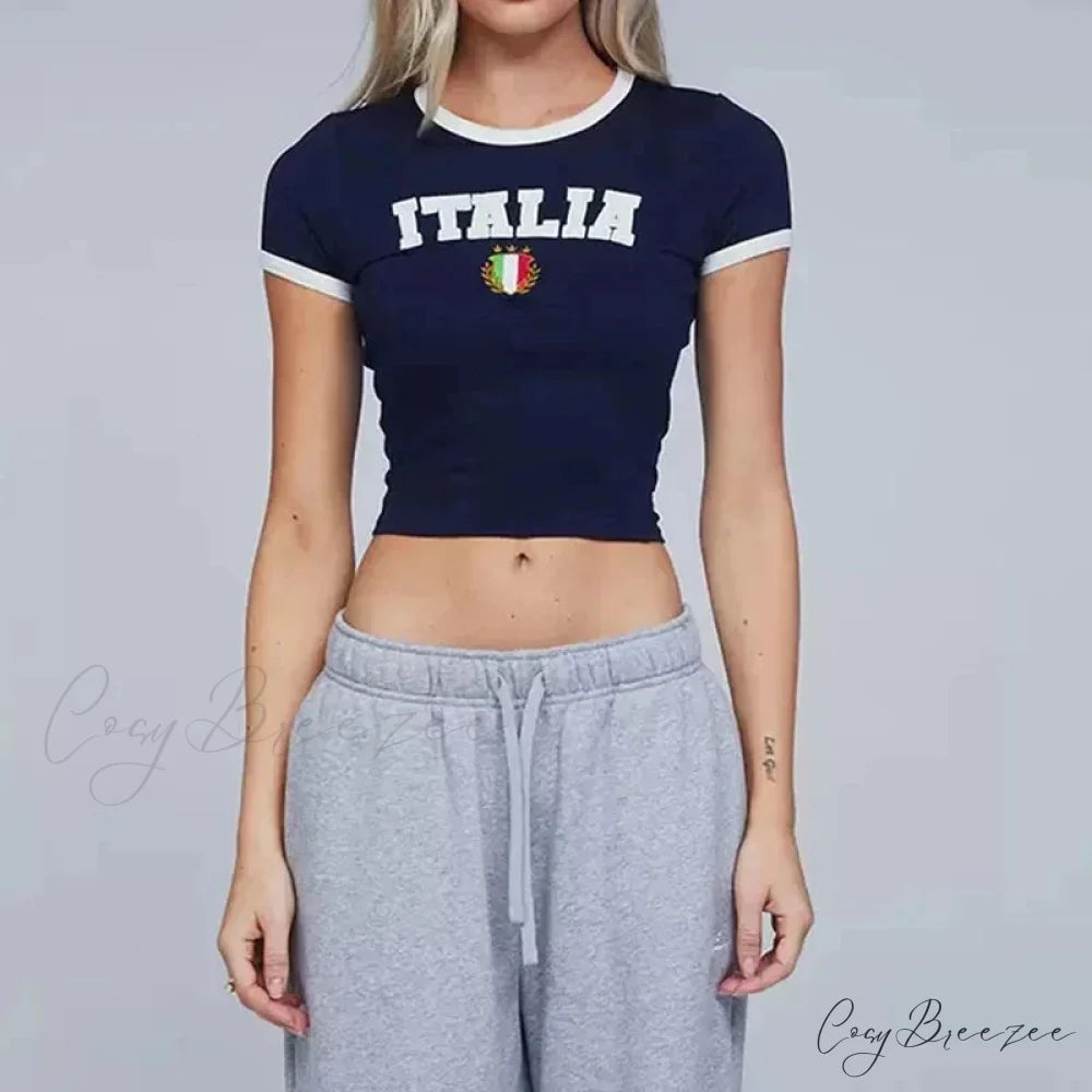 Throwback Crop Fit Tee t-shirt-250223