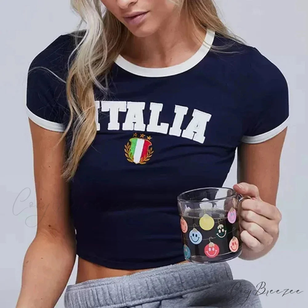 Throwback Crop Fit Tee t-shirt-250223
