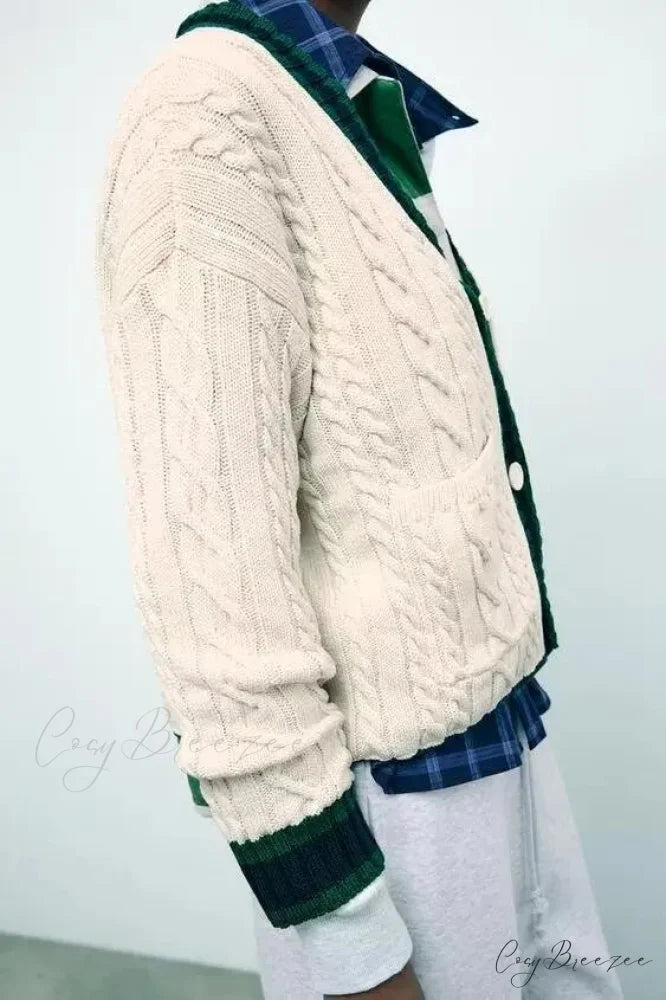 Trendy Eight Leg V-neck Cardigan cardigans-241228