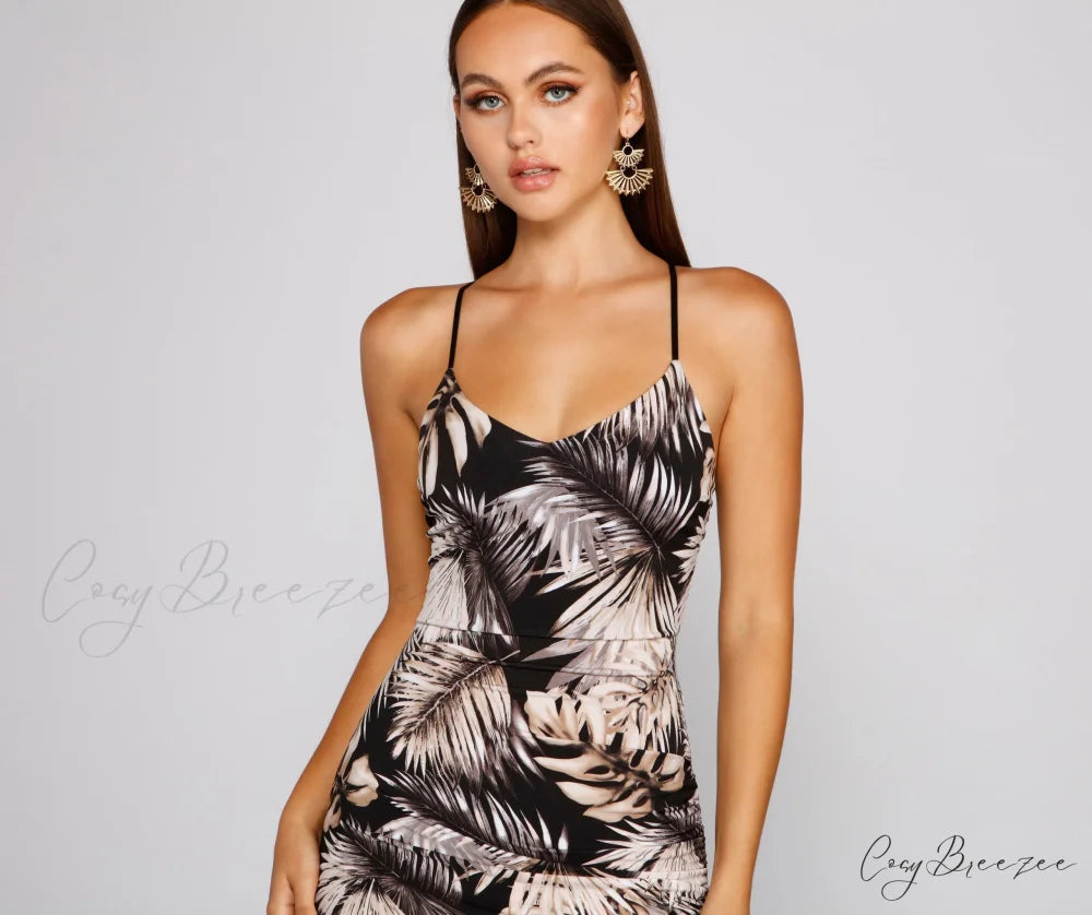 Tropical Dream Stylish Asymmetrical Maxi Dress