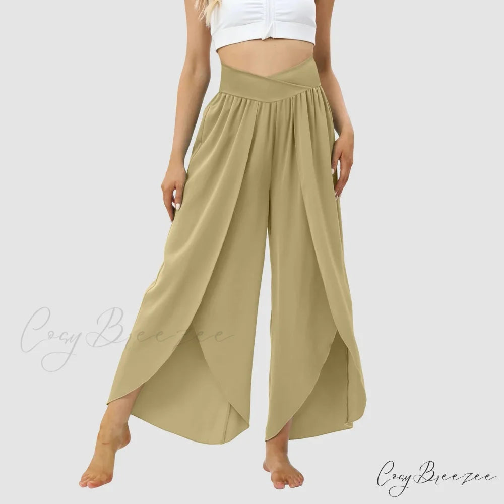 Tulle Ruffled Pleated Summer Pants Mint Green / S pants-241228