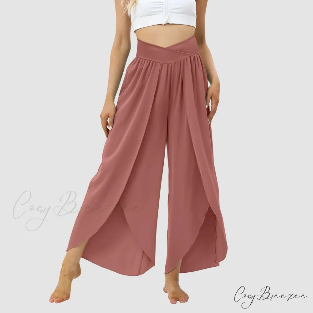 Tulle Ruffled Pleated Summer Pants Red / S pants-241228