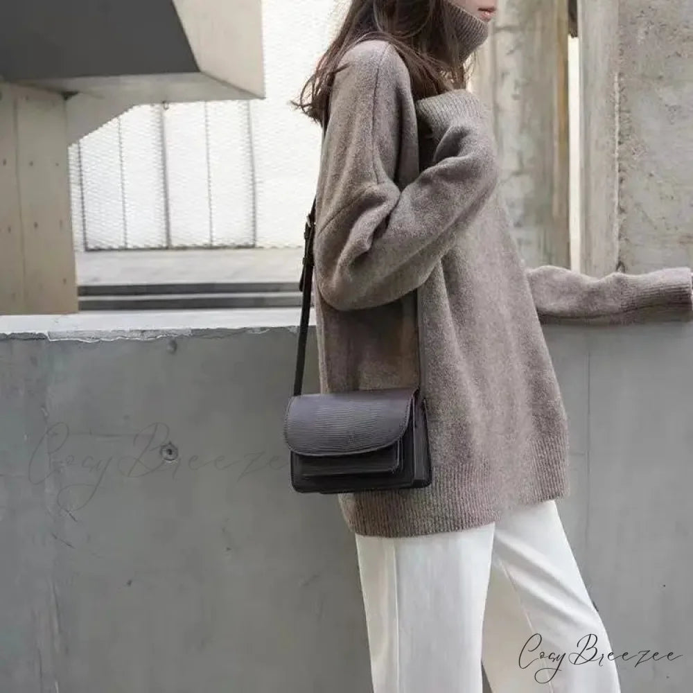 Turtleneck Cashmere Thickened Sweater swraters-241228