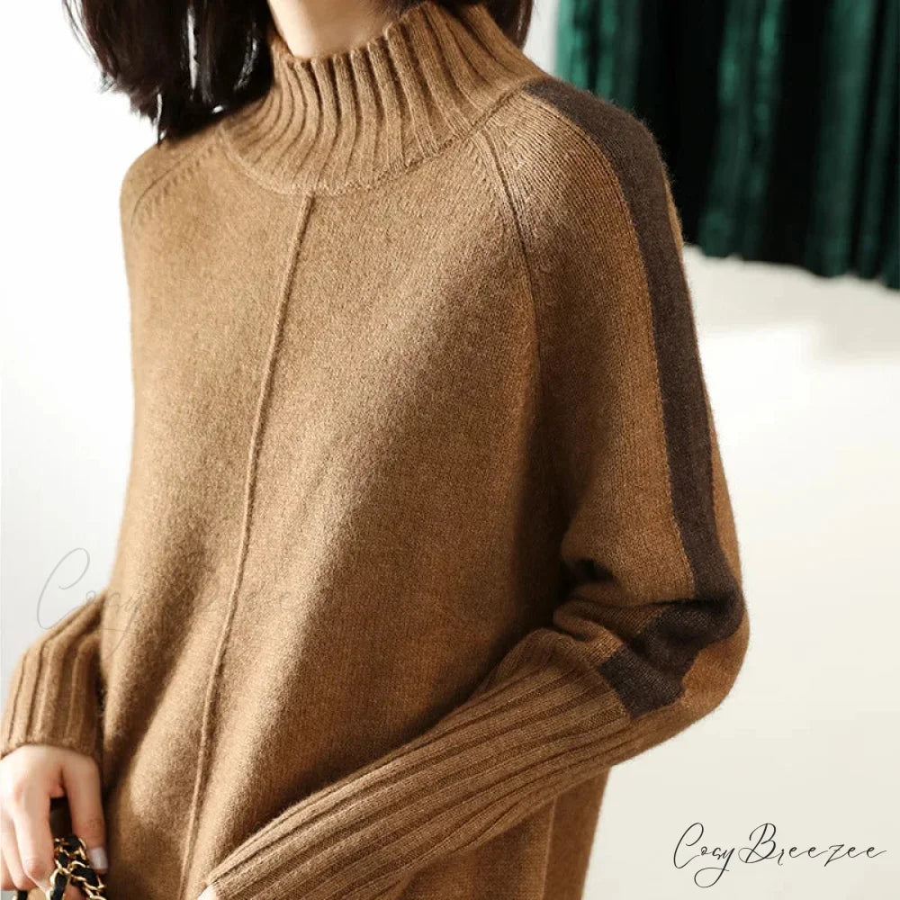 Turtleneck Wool Knit Warm Sweater swraters-241228