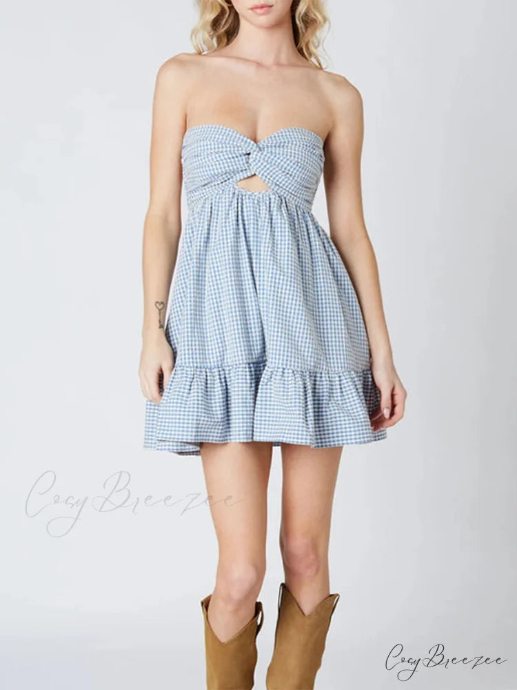 Twisted Cut-Out Mini Dress minidress-250223