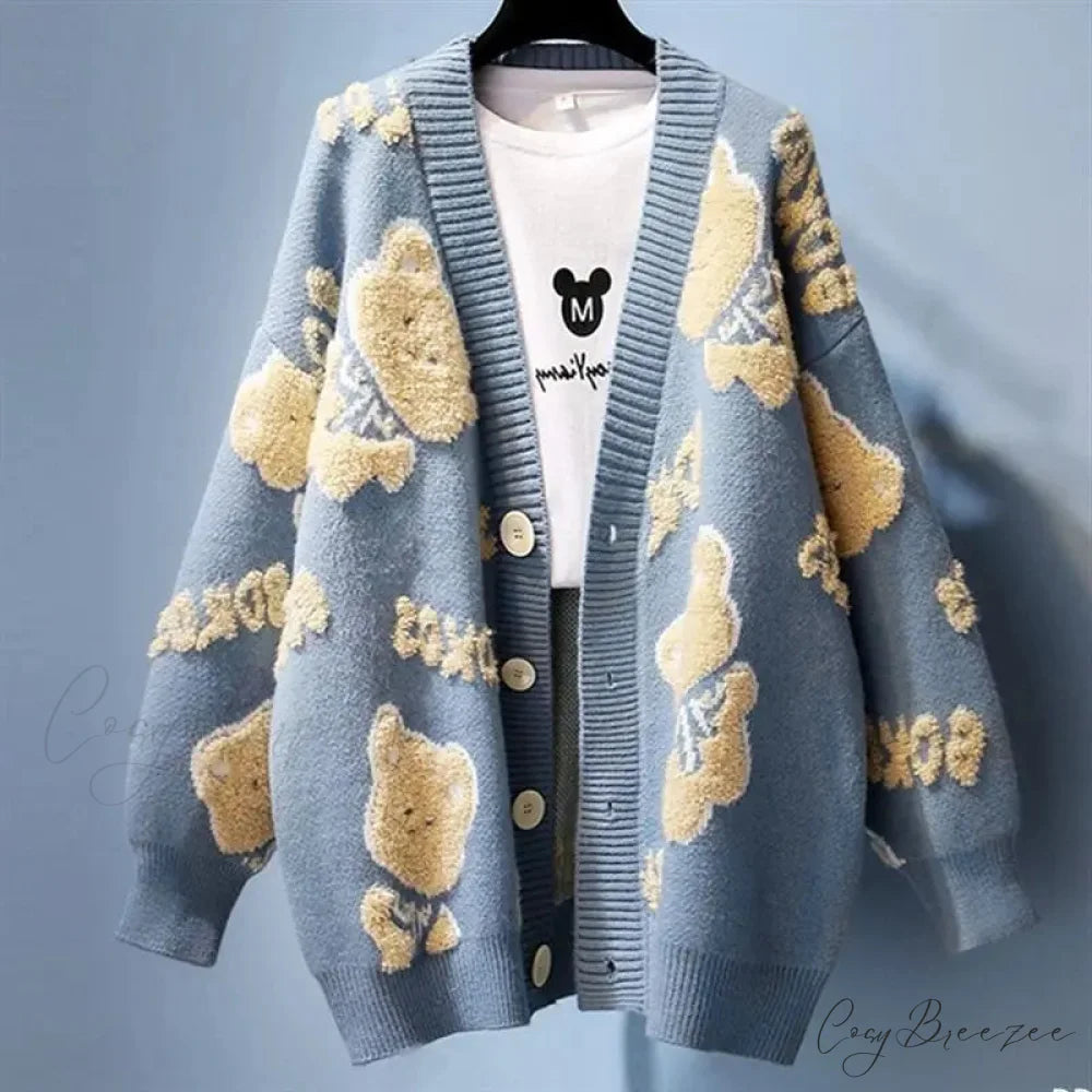 Ugly Christmas Vintage Y2K Knit Cardigan