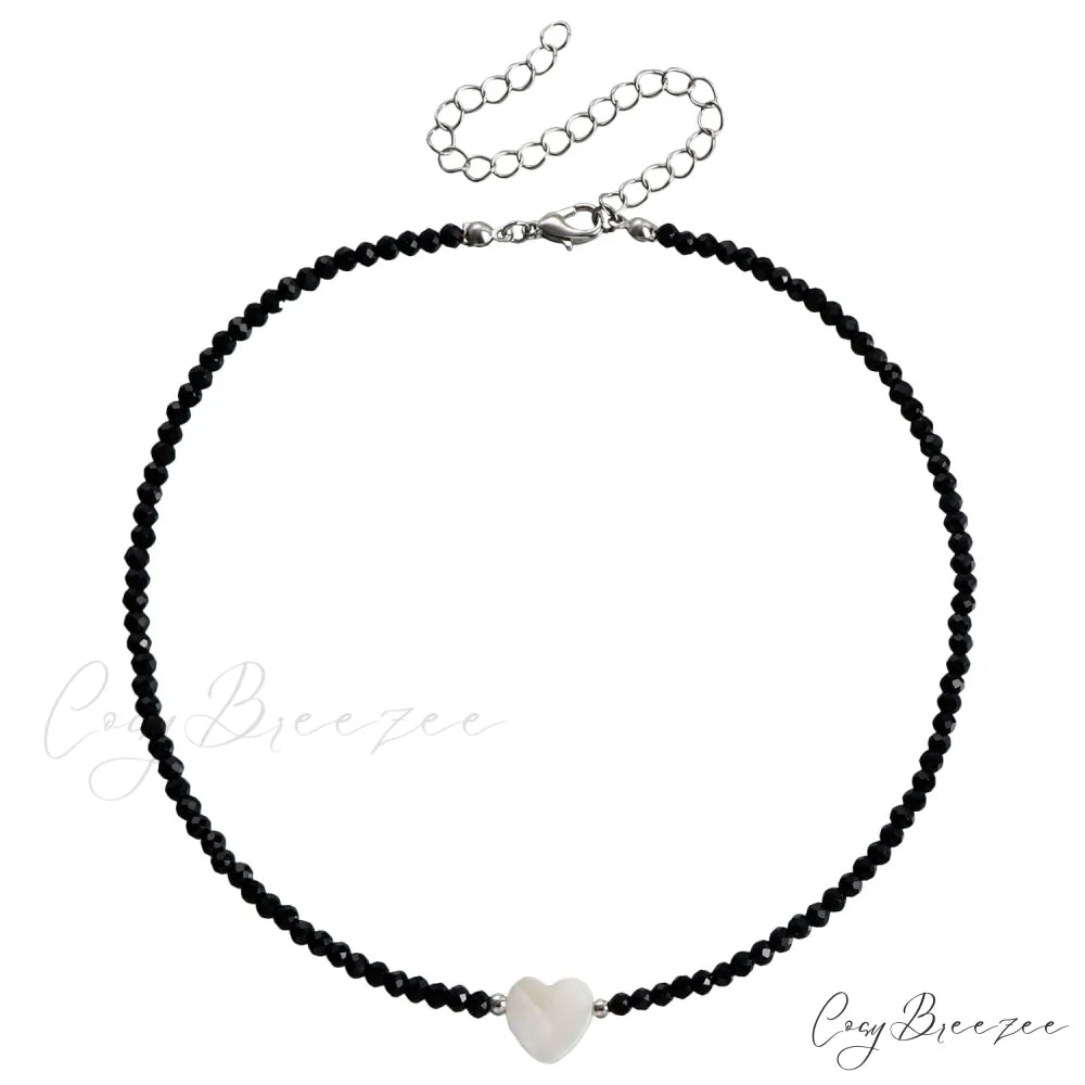 Unique White Water Wave Shell Necklace STEEL