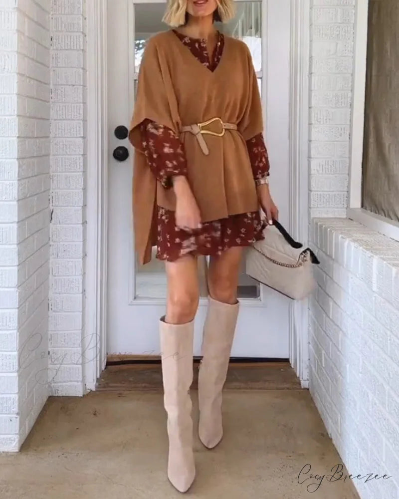 V-neck Pullover Sweater