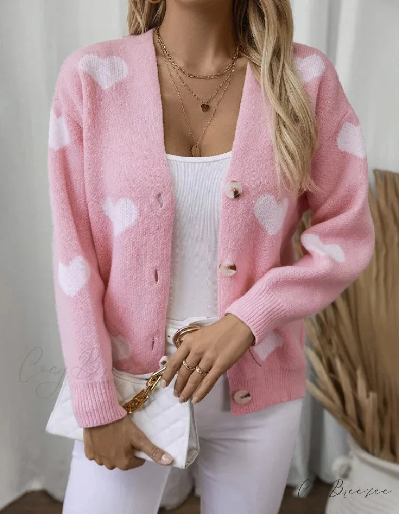 Vintage Love Single-Breasted Loose Cardigan cardigans-241228
