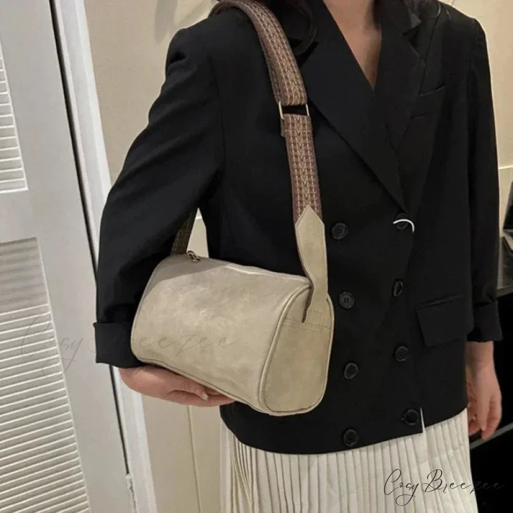 Vintage Wide Strap Crossbody Shoulder Bag shoulder-250126