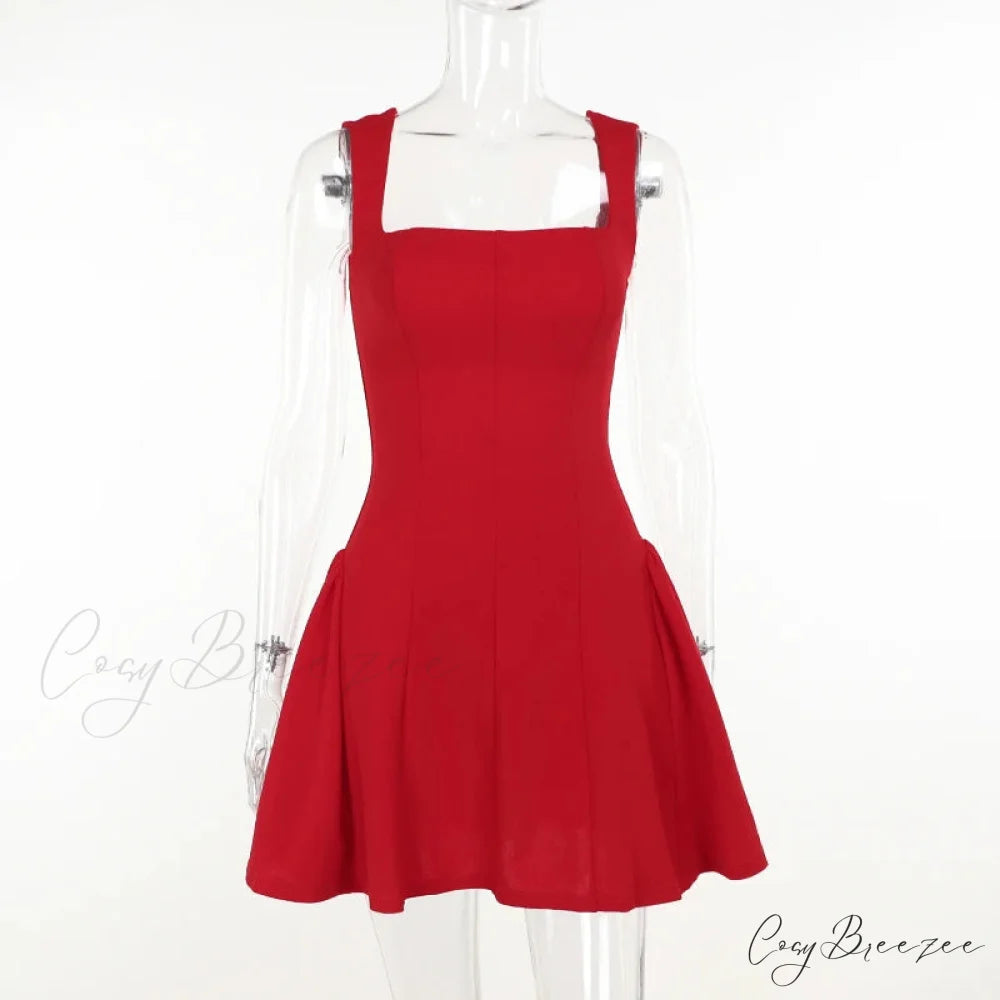 Wine Red Off Shoulder Christmas Party Dress with Pleated Detail