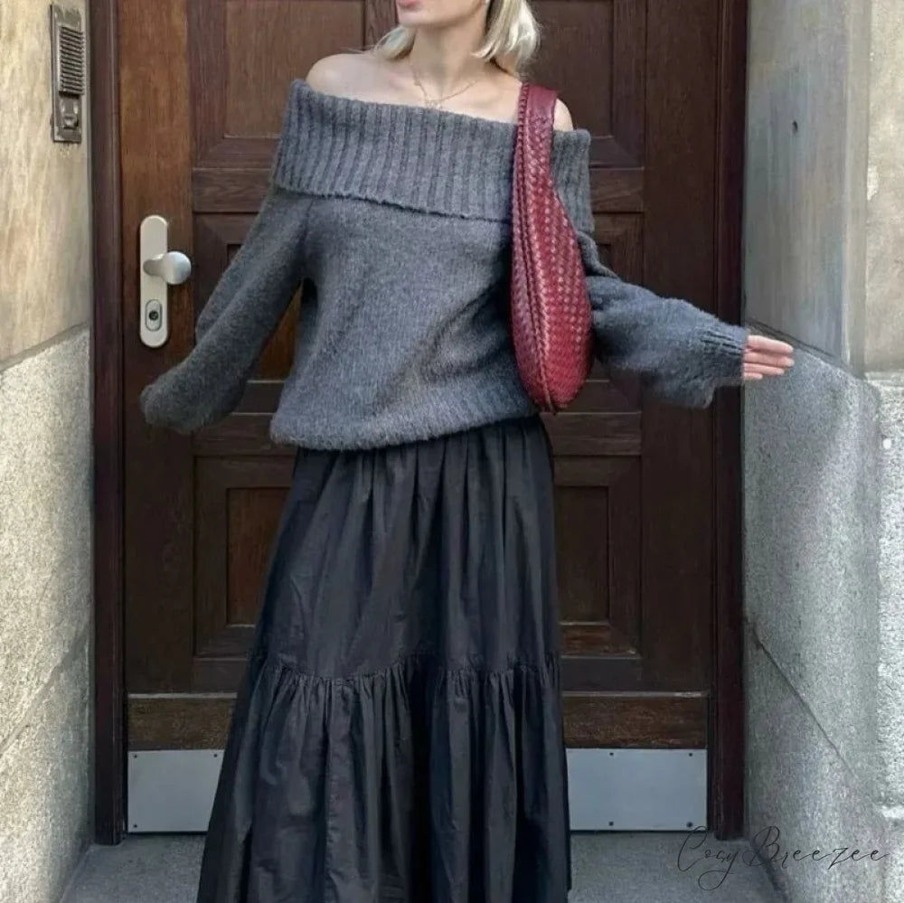 Winter Lapel Short Sweater swraters-241228