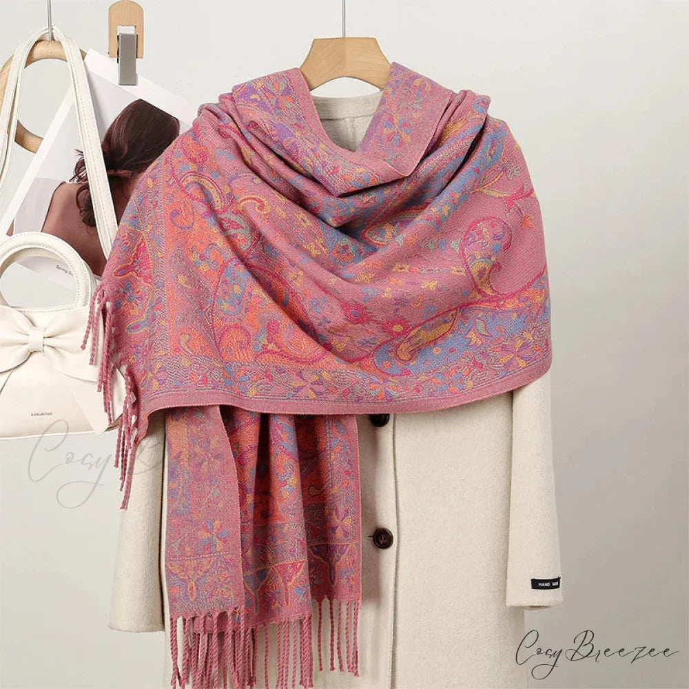 Winter Paisley Cashmere Pashmina Scarf Color15 scarf-241228
